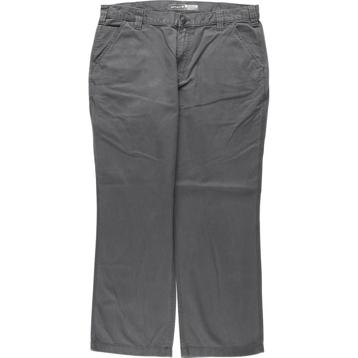 Carhartt Relaxed Fit Duck Work Pants, Men's, W37 equivalent cotton Charcoal Vintage Second Hand