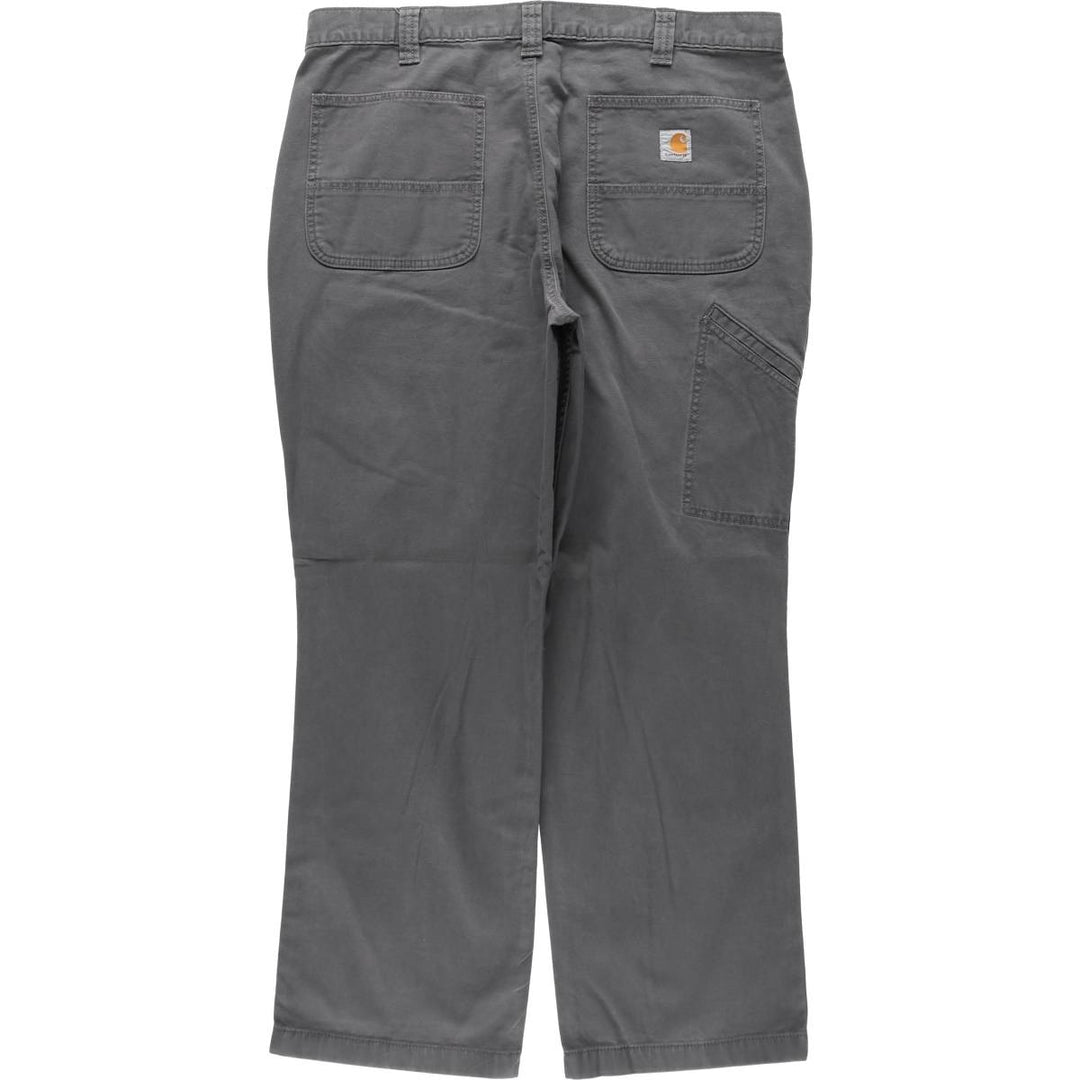 Carhartt Relaxed Fit Duck Work Pants, Men's, W37 equivalent cotton Charcoal Vintage Second Hand