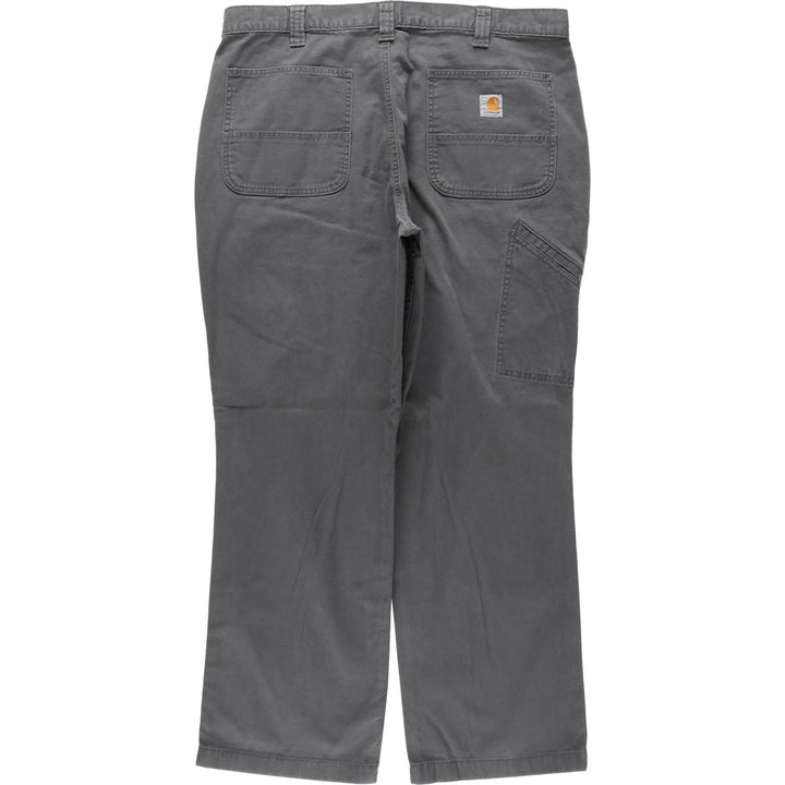 Carhartt Relaxed Fit Duck Work Pants, Men's, W37 equivalent cotton Charcoal Vintage Second Hand