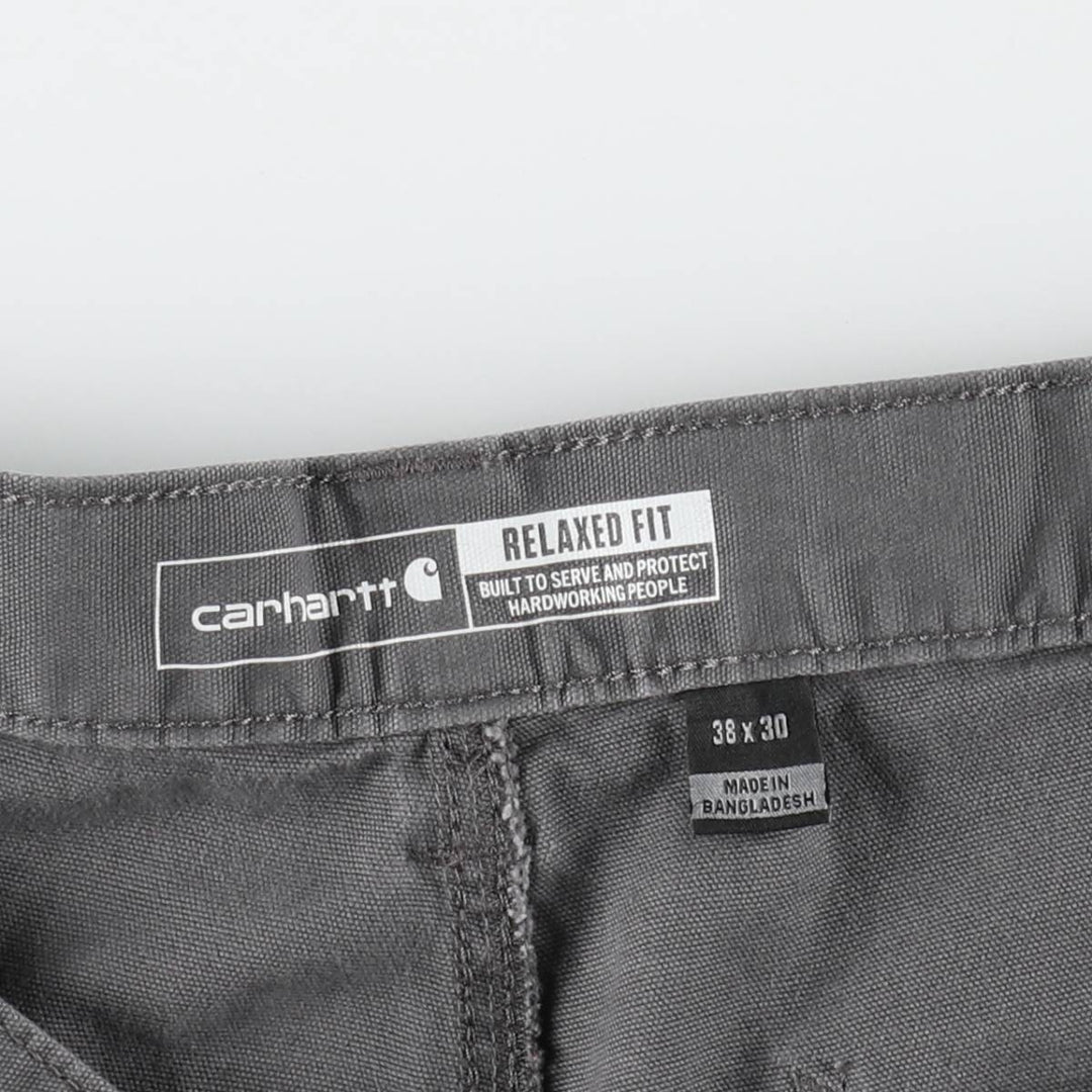 Carhartt Relaxed Fit Duck Work Pants, Men's, W37 equivalent cotton Charcoal Vintage Second Hand
