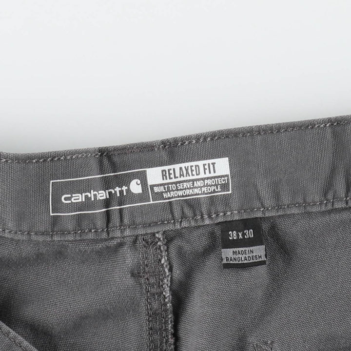 Carhartt Relaxed Fit Duck Work Pants, Men's, W37 equivalent cotton Charcoal Vintage Second Hand