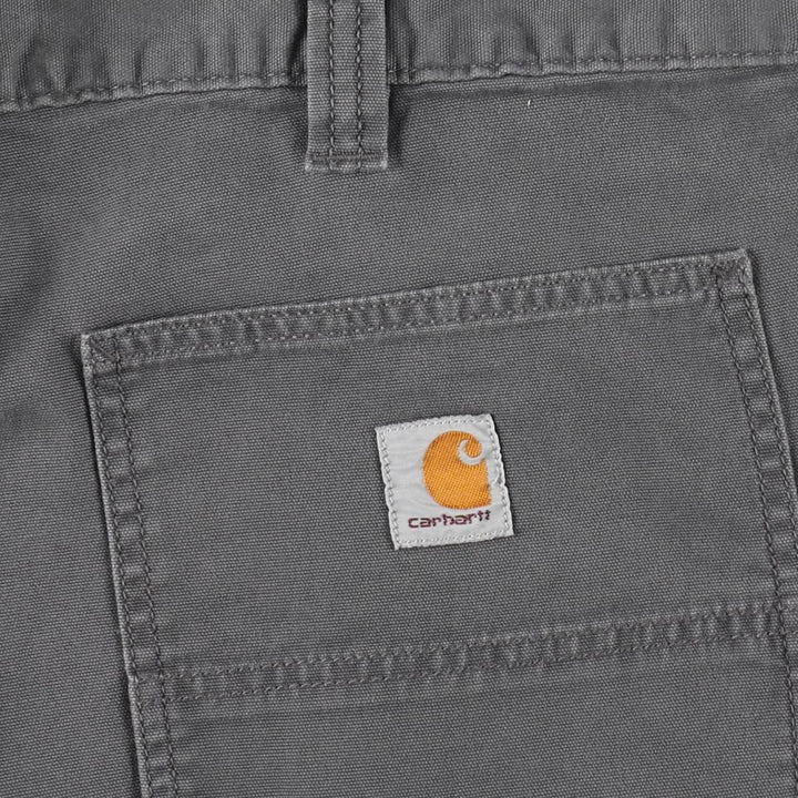 Carhartt Relaxed Fit Duck Work Pants, Men's, W37 equivalent cotton Charcoal Vintage Second Hand