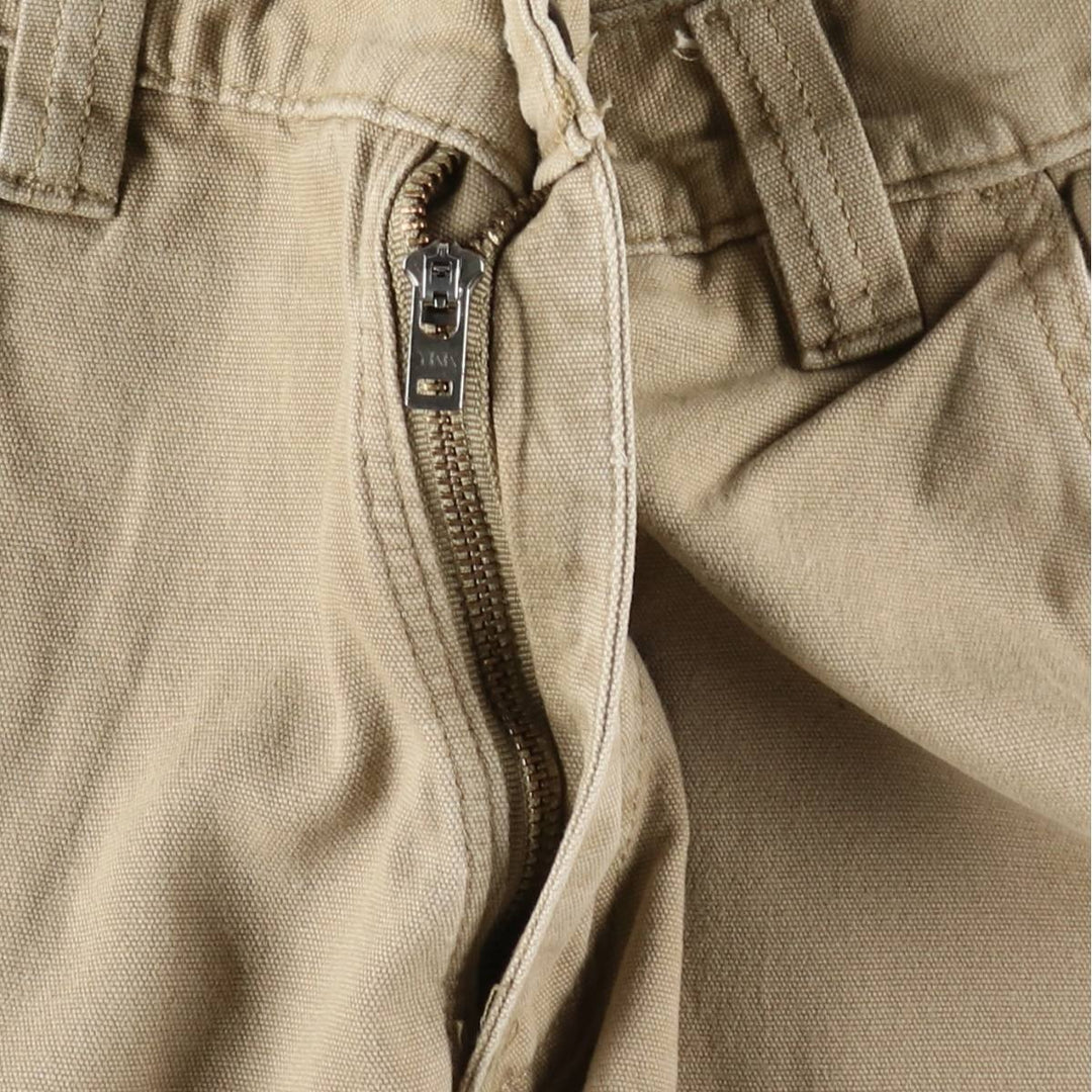 Carhartt Relaxed Fit Duck Work Pants, Men's W33 (approx.) cotton Khaki type beige Vintage Second Hand