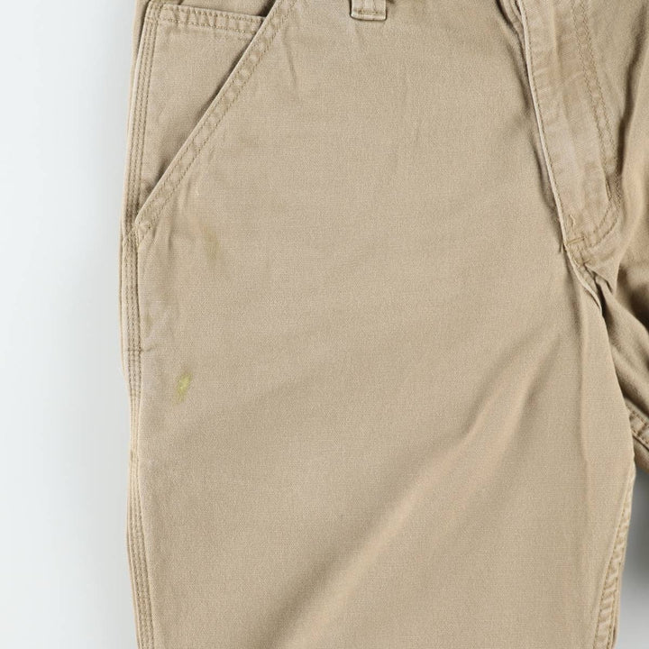 Carhartt Relaxed Fit Duck Work Pants, Men's W33 (approx.) cotton Khaki type beige Vintage Second Hand