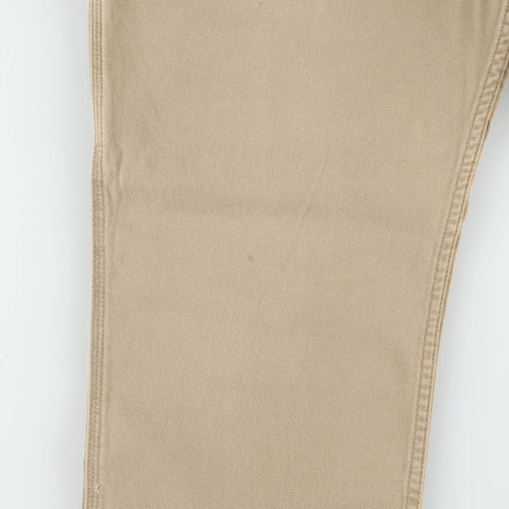 Carhartt Relaxed Fit Duck Work Pants, Men's W33 (approx.) cotton Khaki type beige Vintage Second Hand