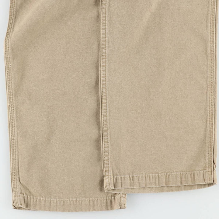 Carhartt Relaxed Fit Duck Work Pants, Men's W33 (approx.) cotton Khaki type beige Vintage Second Hand