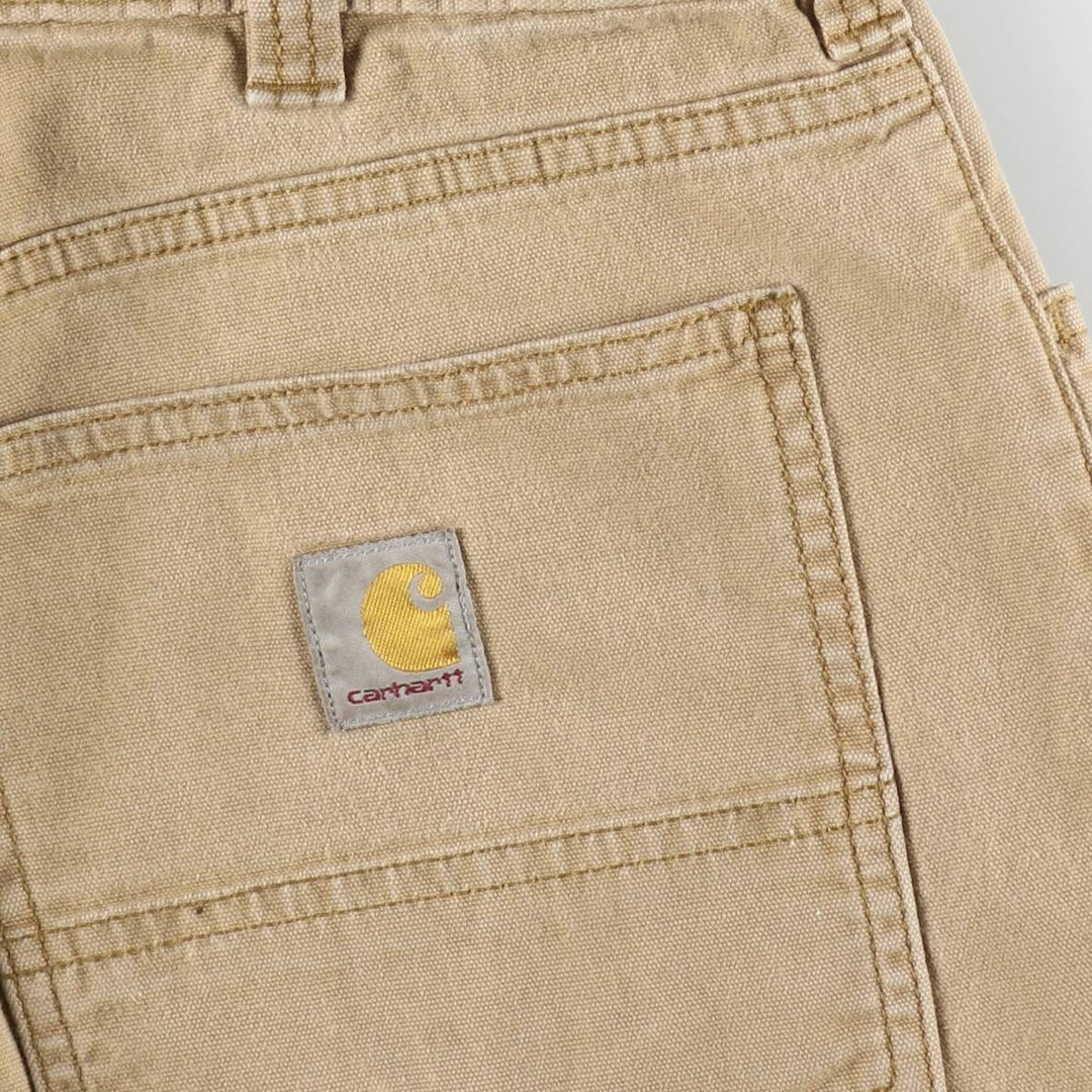 Carhartt Relaxed Fit Duck Work Pants, Men's W31 (approx.) cotton Khaki type beige Vintage Second Hand