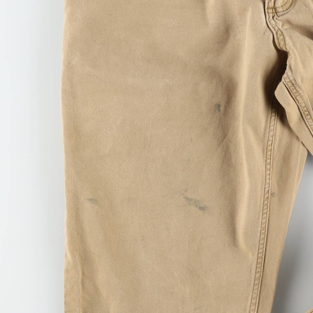 Carhartt Relaxed Fit Duck Work Pants, Men's W31 (approx.) cotton Khaki type beige Vintage Second Hand