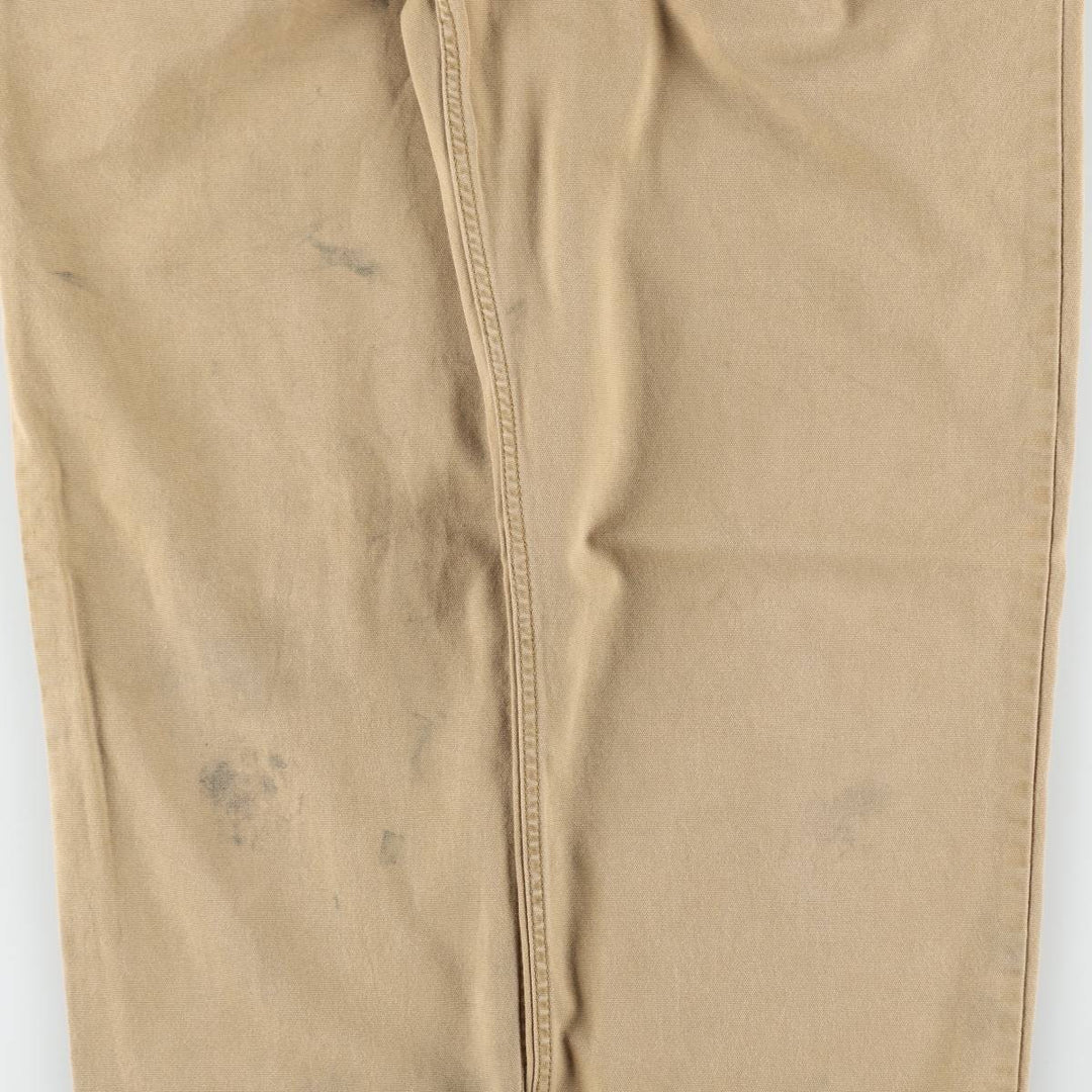 Carhartt Relaxed Fit Duck Work Pants, Men's W31 (approx.) cotton Khaki type beige Vintage Second Hand