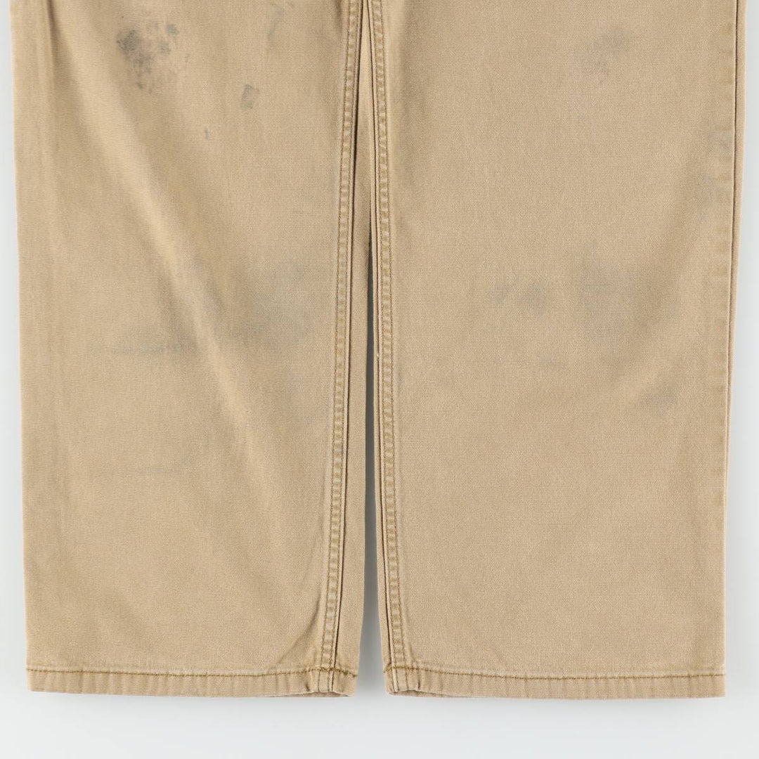 Carhartt Relaxed Fit Duck Work Pants, Men's W31 (approx.) cotton Khaki type beige Vintage Second Hand