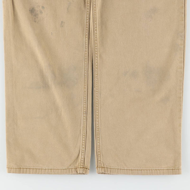 Carhartt Relaxed Fit Duck Work Pants, Men's W31 (approx.) cotton Khaki type beige Vintage Second Hand