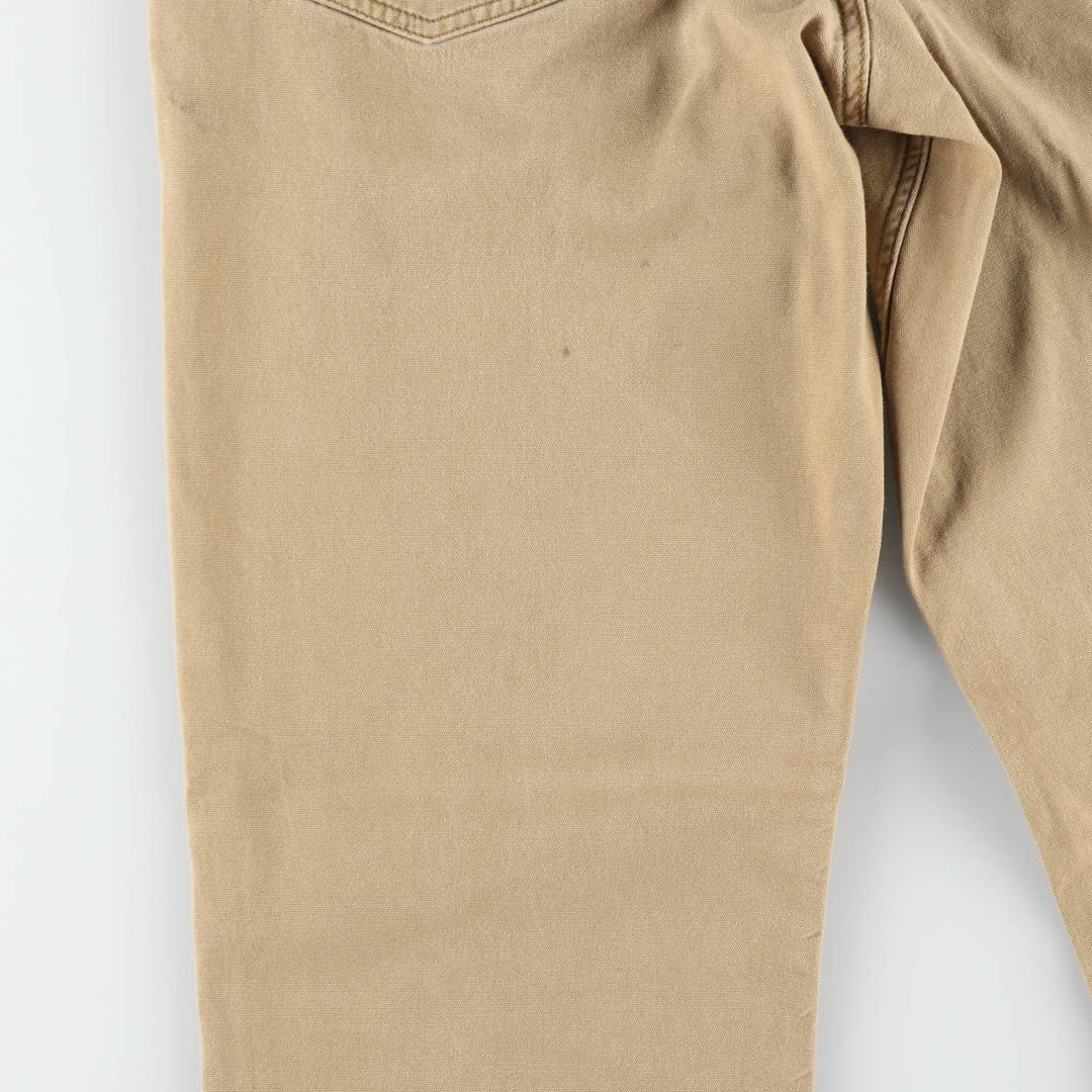 Carhartt Relaxed Fit Duck Work Pants, Men's W31 (approx.) cotton Khaki type beige Vintage Second Hand