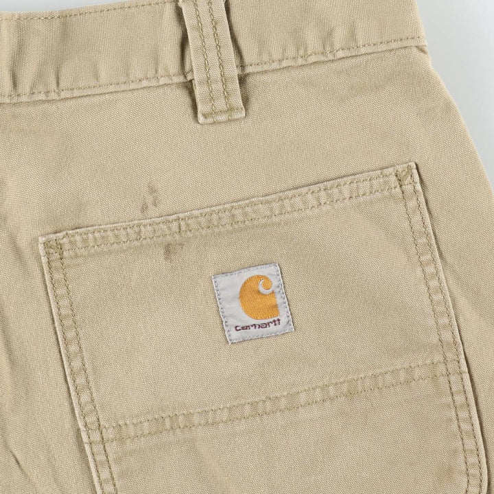 Carhartt Relaxed Fit Duck Work Pants, Men's W32 (approx.) cotton Khaki type beige Vintage Second Hand