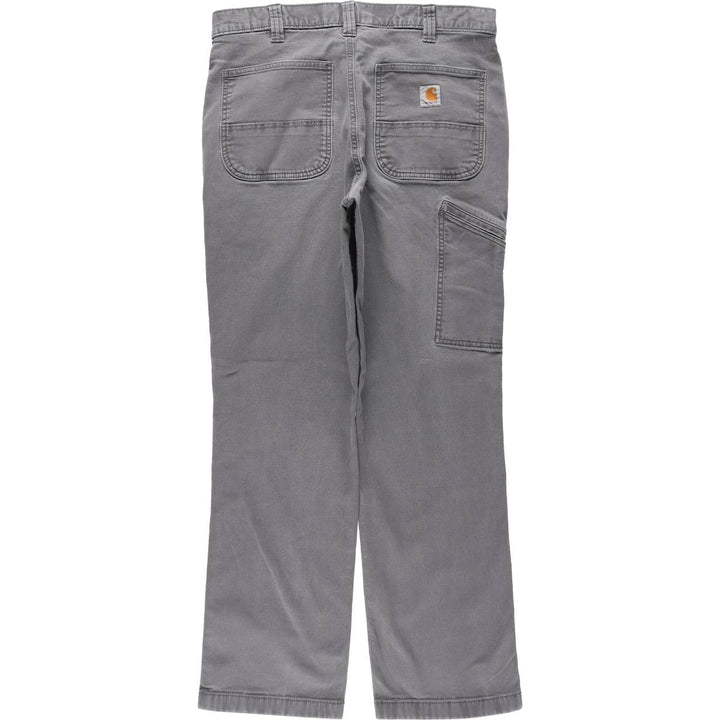Carhartt Relaxed Fit Duck Work Pants, Men's, W34 equivalent cotton gray type Vintage Second Hand