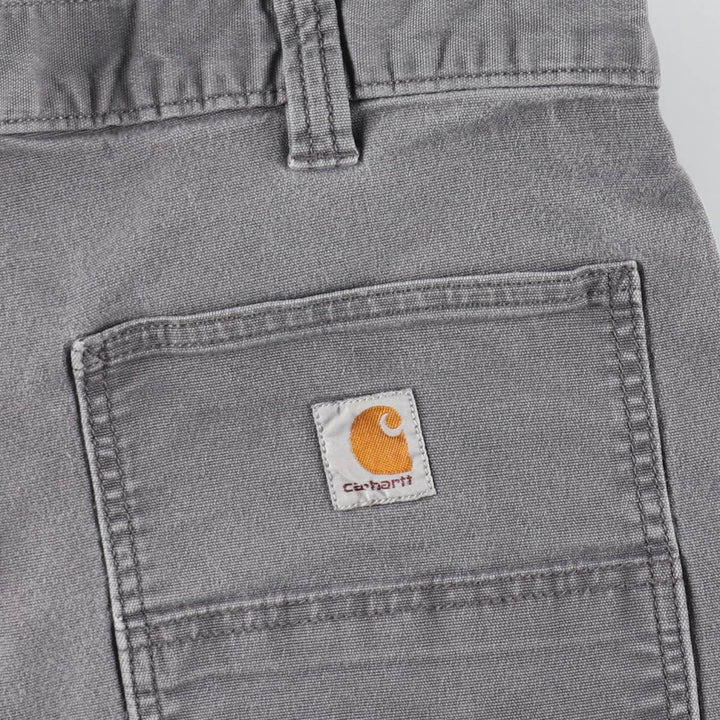Carhartt Relaxed Fit Duck Work Pants, Men's, W34 equivalent cotton gray type Vintage Second Hand