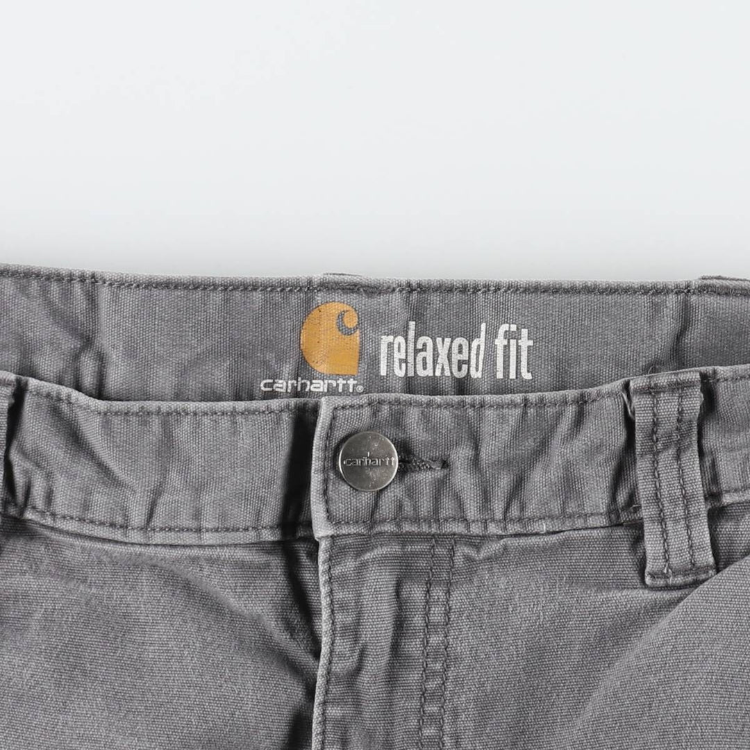 Carhartt Relaxed Fit Duck Work Pants, Men's, W34 equivalent cotton gray type Vintage Second Hand