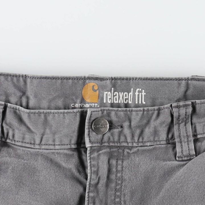 Carhartt Relaxed Fit Duck Work Pants, Men's, W34 equivalent cotton gray type Vintage Second Hand