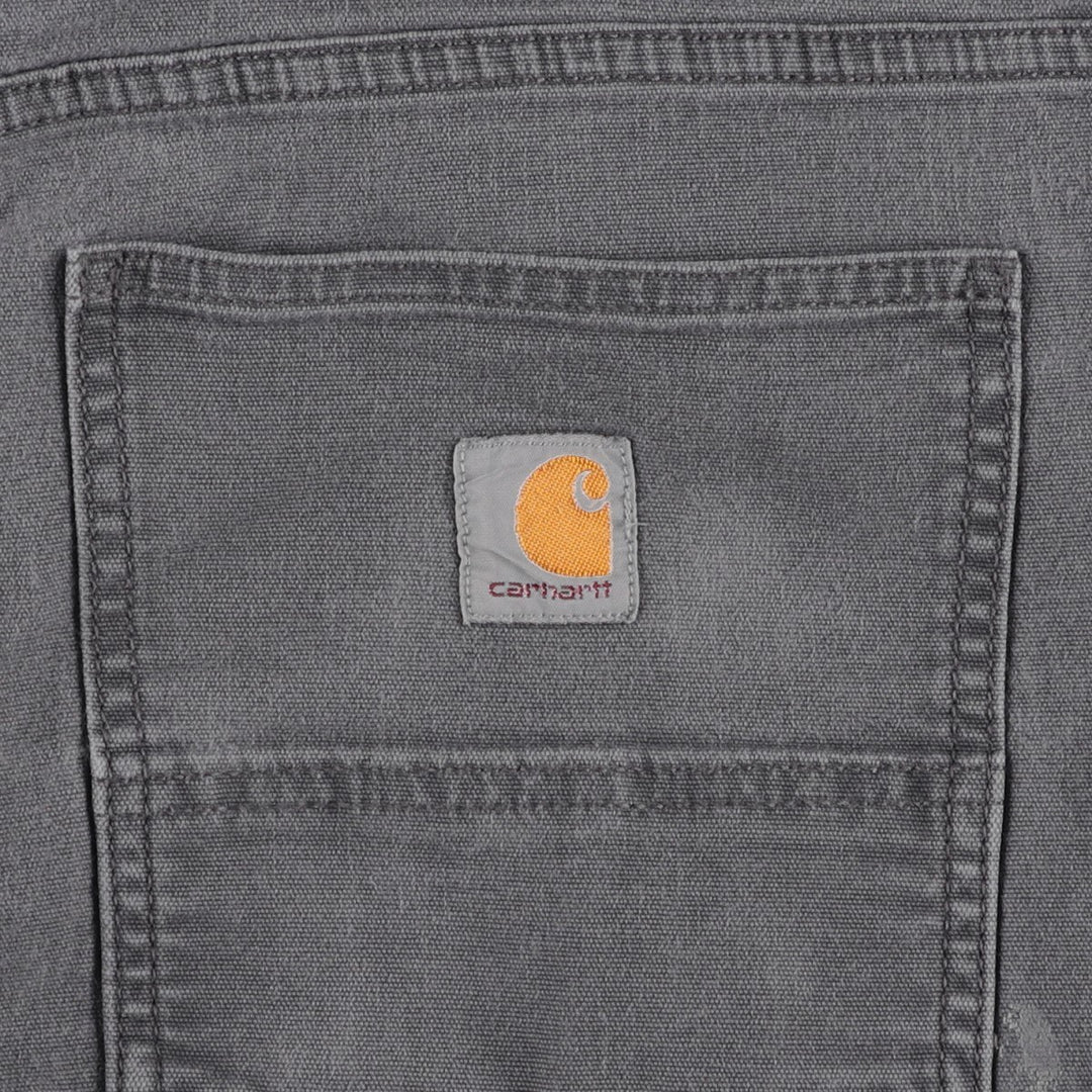 Carhartt Relaxed Fit Duck Work Pants, Men's W33 (approx.) cotton gray type Vintage Second Hand