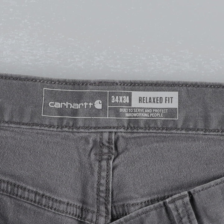 Carhartt Relaxed Fit Duck Work Pants, Men's W33 (approx.) cotton gray type Vintage Second Hand