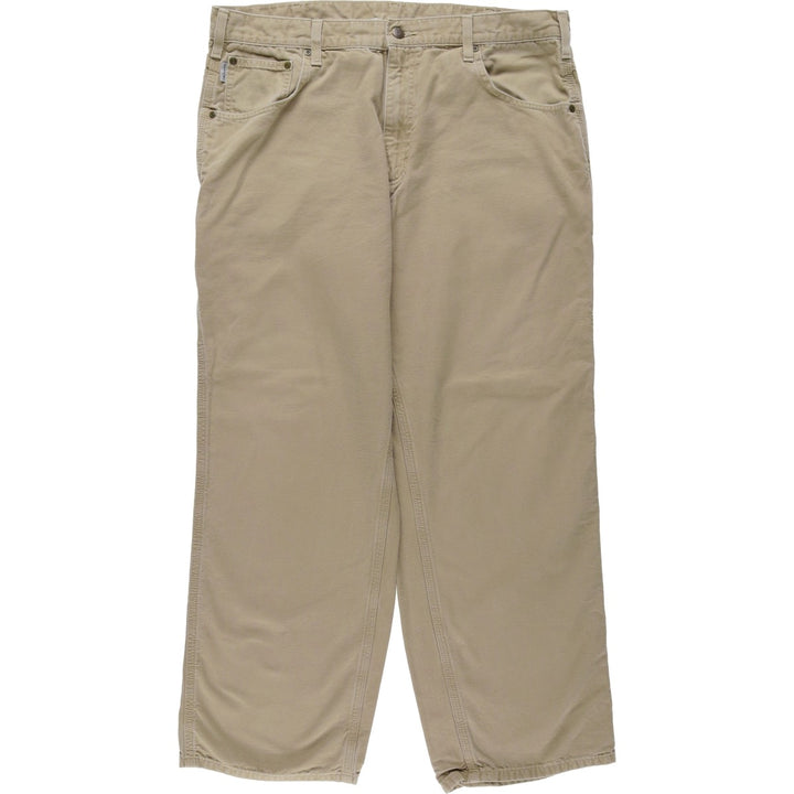 Carhartt Loose Fit Duck Painter Pants, Men's, W37 equivalent cotton beige type brown Vintage Second Hand