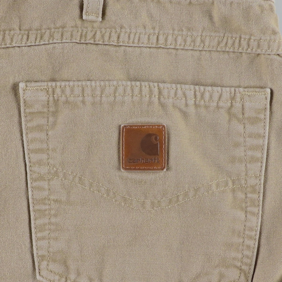 Carhartt Loose Fit Duck Painter Pants, Men's, W37 equivalent cotton beige type brown Vintage Second Hand