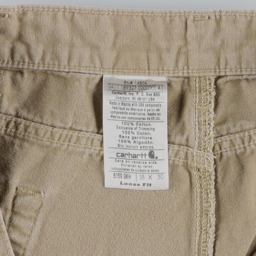 Carhartt Loose Fit Duck Painter Pants, Men's, W37 equivalent cotton beige type brown Vintage Second Hand