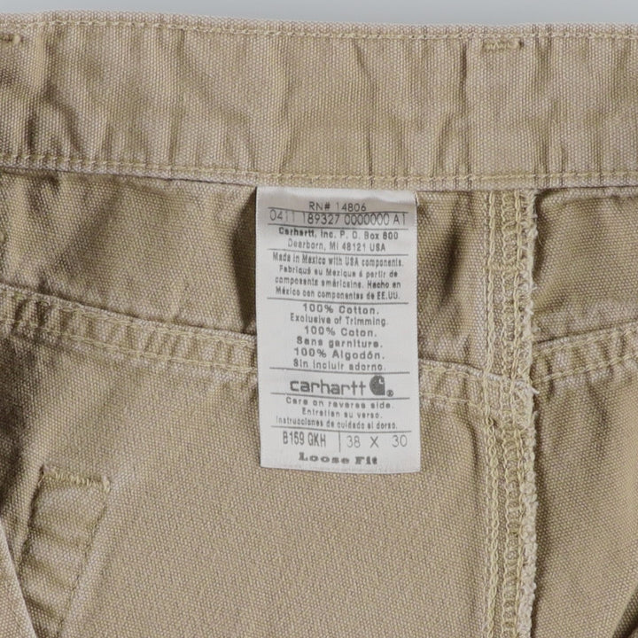 Carhartt Loose Fit Duck Painter Pants, Men's, W37 equivalent cotton beige type brown Vintage Second Hand