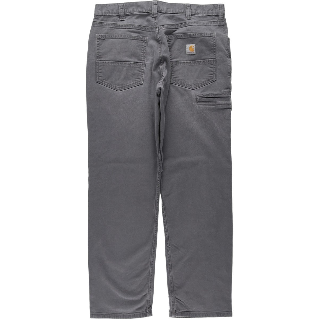 Carhartt Relaxed Fit Duck Work Pants, Men's, W34 equivalent cotton gray type Vintage Second Hand