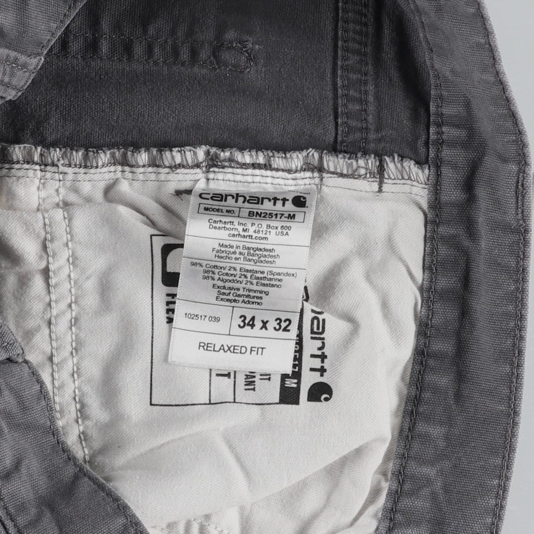 Carhartt Relaxed Fit Duck Work Pants, Men's, W34 equivalent cotton gray type Vintage Second Hand