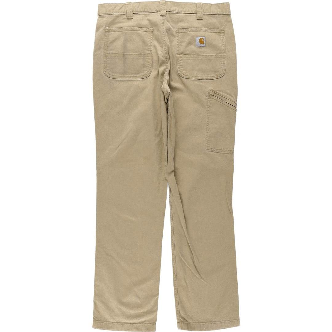 Carhartt Relaxed Fit Duck Painter Pants, Men's, W35 equivalent cotton Beige type Vintage Second Hand