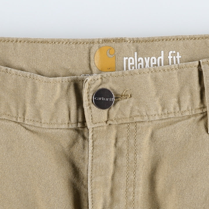 Carhartt Relaxed Fit Duck Painter Pants, Men's, W35 equivalent cotton Beige type Vintage Second Hand