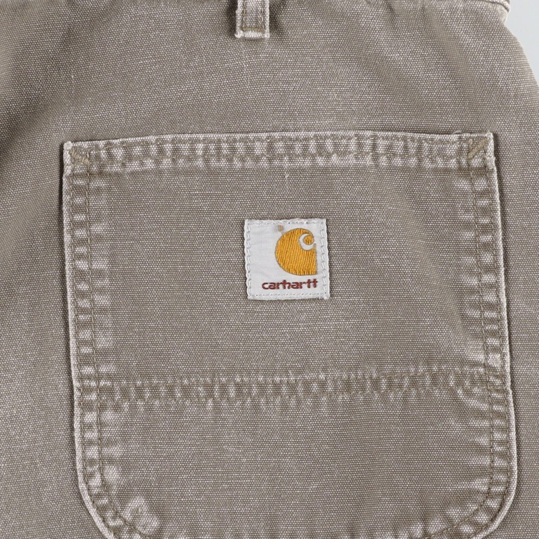 Carhartt Relaxed Fit Duck Work Pants, Men's, W36 equivalent cotton Khaki type brown Vintage Second Hand