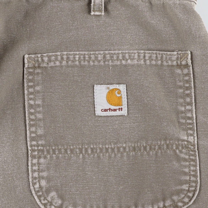 Carhartt Relaxed Fit Duck Work Pants, Men's, W36 equivalent cotton Khaki type brown Vintage Second Hand