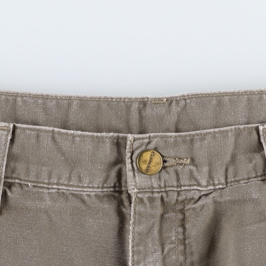 Carhartt Relaxed Fit Duck Work Pants, Men's, W36 equivalent cotton Khaki type brown Vintage Second Hand