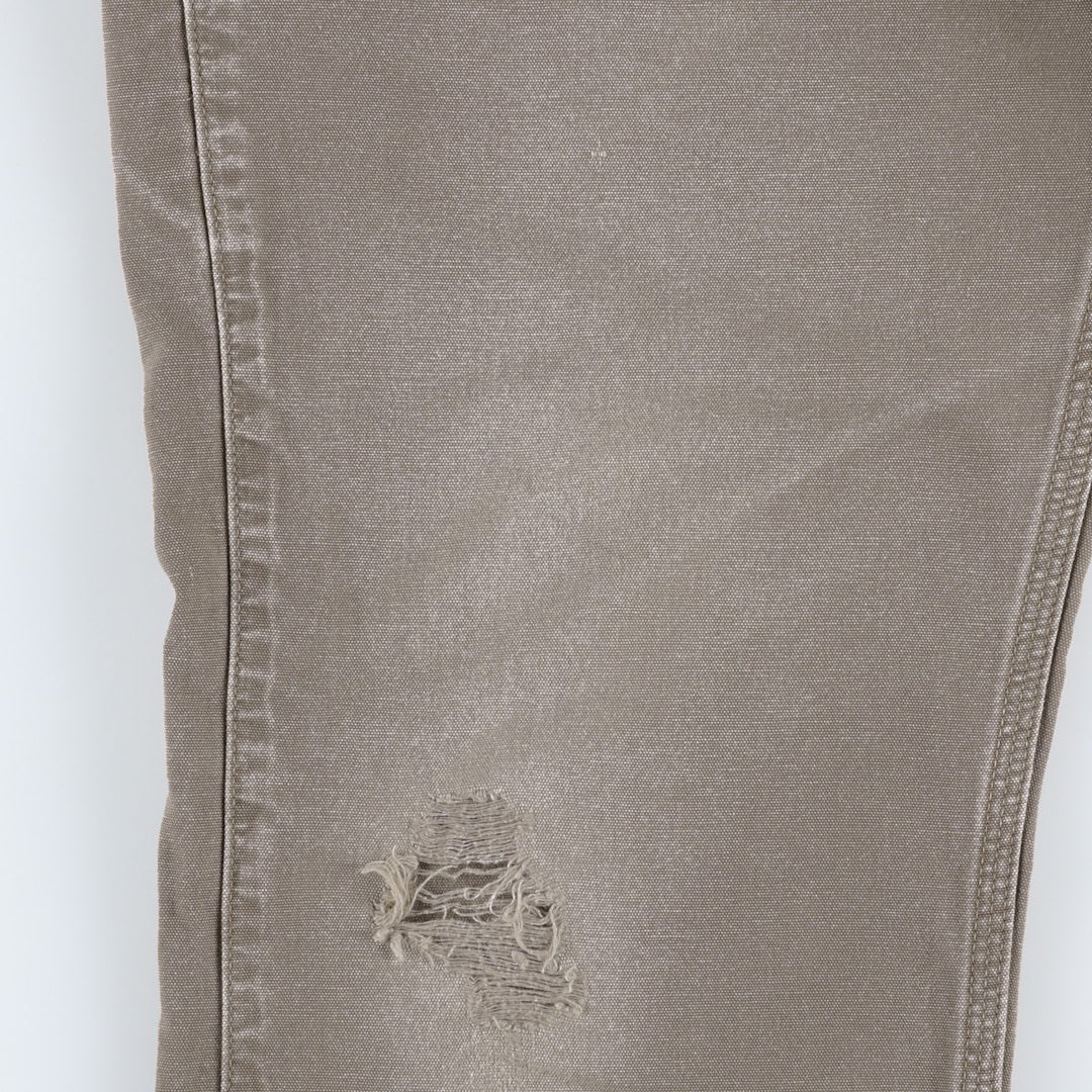 Carhartt Relaxed Fit Duck Work Pants, Men's, W36 equivalent cotton Khaki type brown Vintage Second Hand