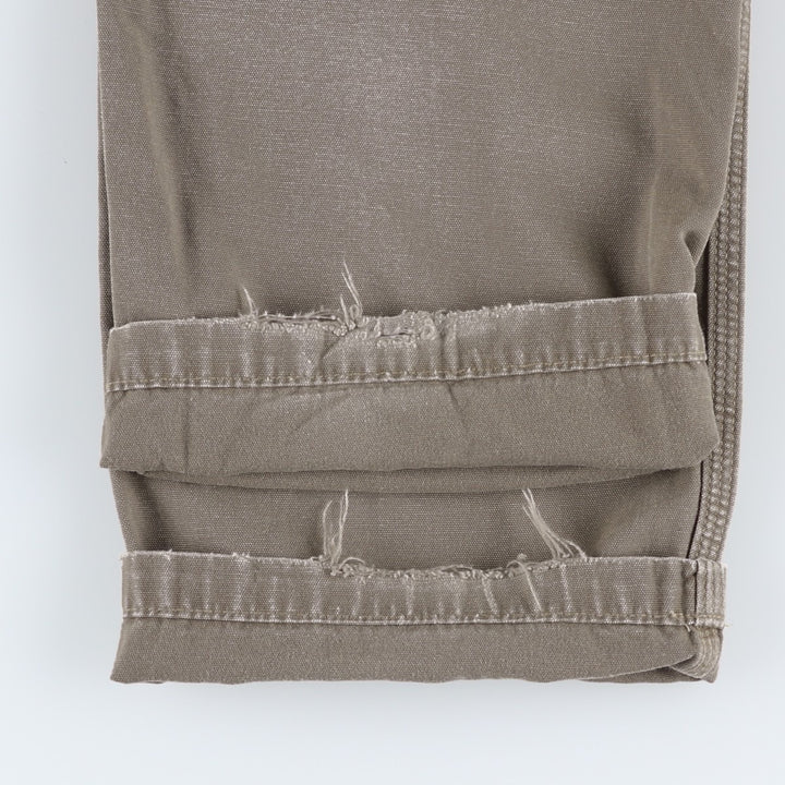 Carhartt Relaxed Fit Duck Work Pants, Men's, W36 equivalent cotton Khaki type brown Vintage Second Hand