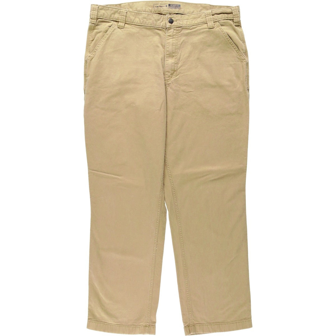 Carhartt Relaxed Fit Duck Painter Pants, Men's W38 (approx.) cotton Beige type Vintage Second Hand