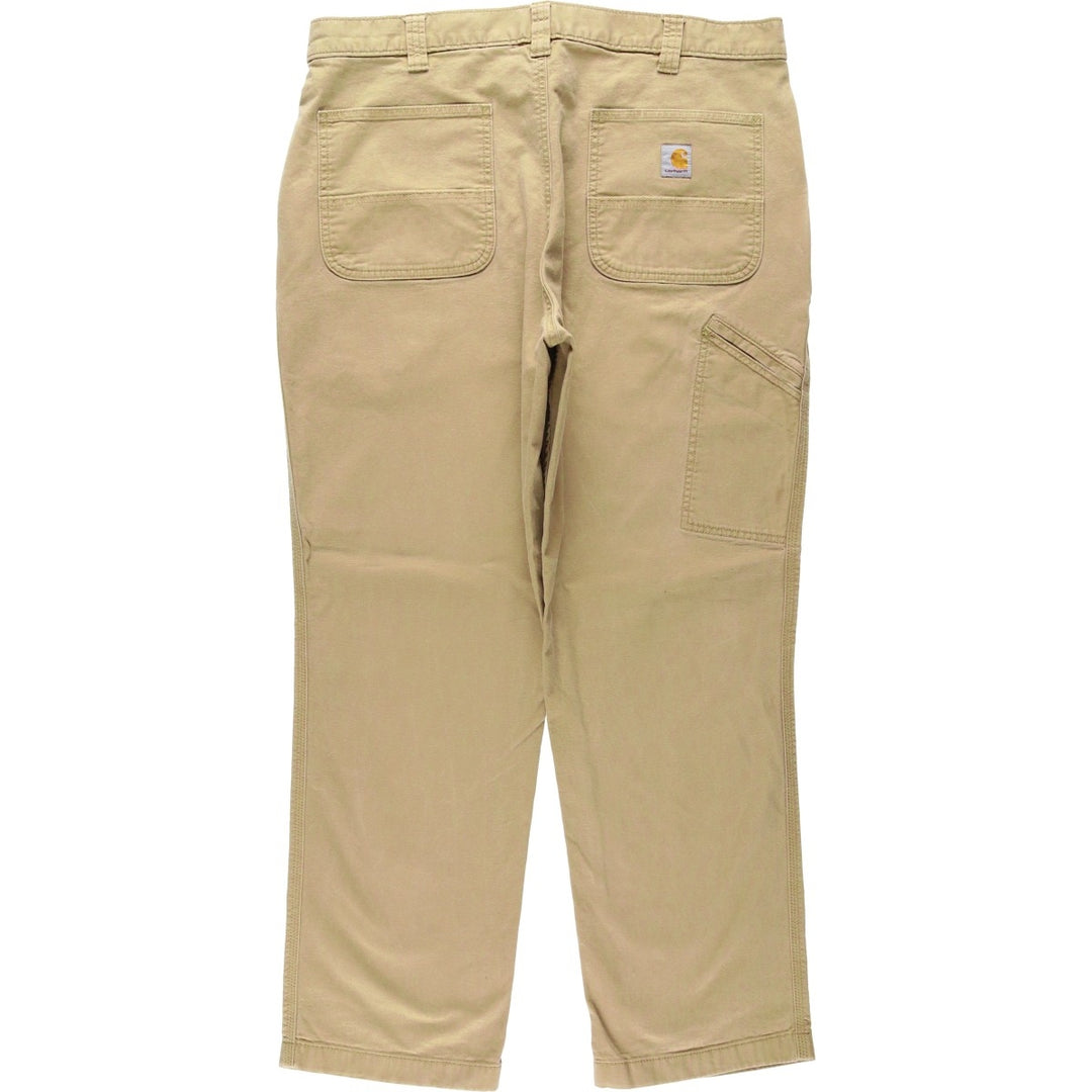 Carhartt Relaxed Fit Duck Painter Pants, Men's W38 (approx.) cotton Beige type Vintage Second Hand