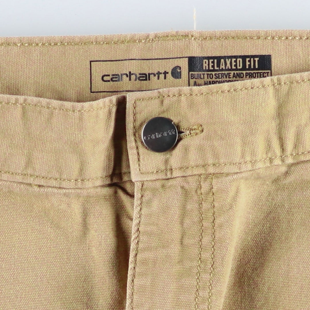 Carhartt Relaxed Fit Duck Painter Pants, Men's W38 (approx.) cotton Beige type Vintage Second Hand