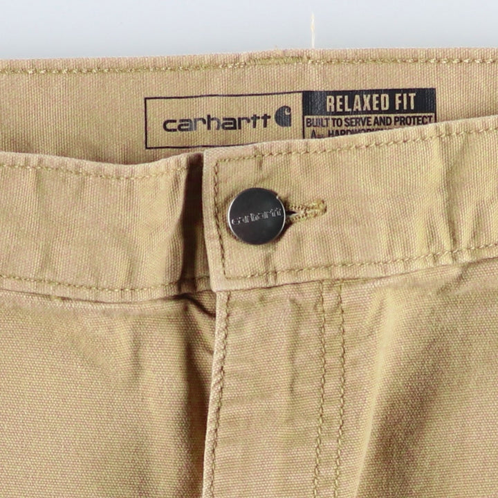 Carhartt Relaxed Fit Duck Painter Pants, Men's W38 (approx.) cotton Beige type Vintage Second Hand