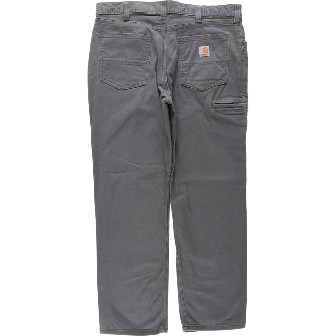 Carhartt Relaxed Fit Duck Work Pants, Men's, W36 equivalent cotton gray type Vintage Second Hand