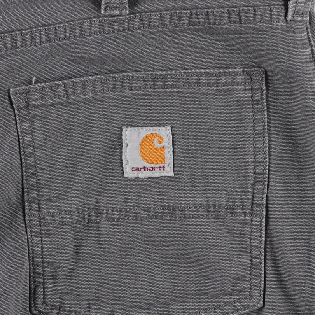 Carhartt Relaxed Fit Duck Work Pants, Men's, W36 equivalent cotton gray type Vintage Second Hand