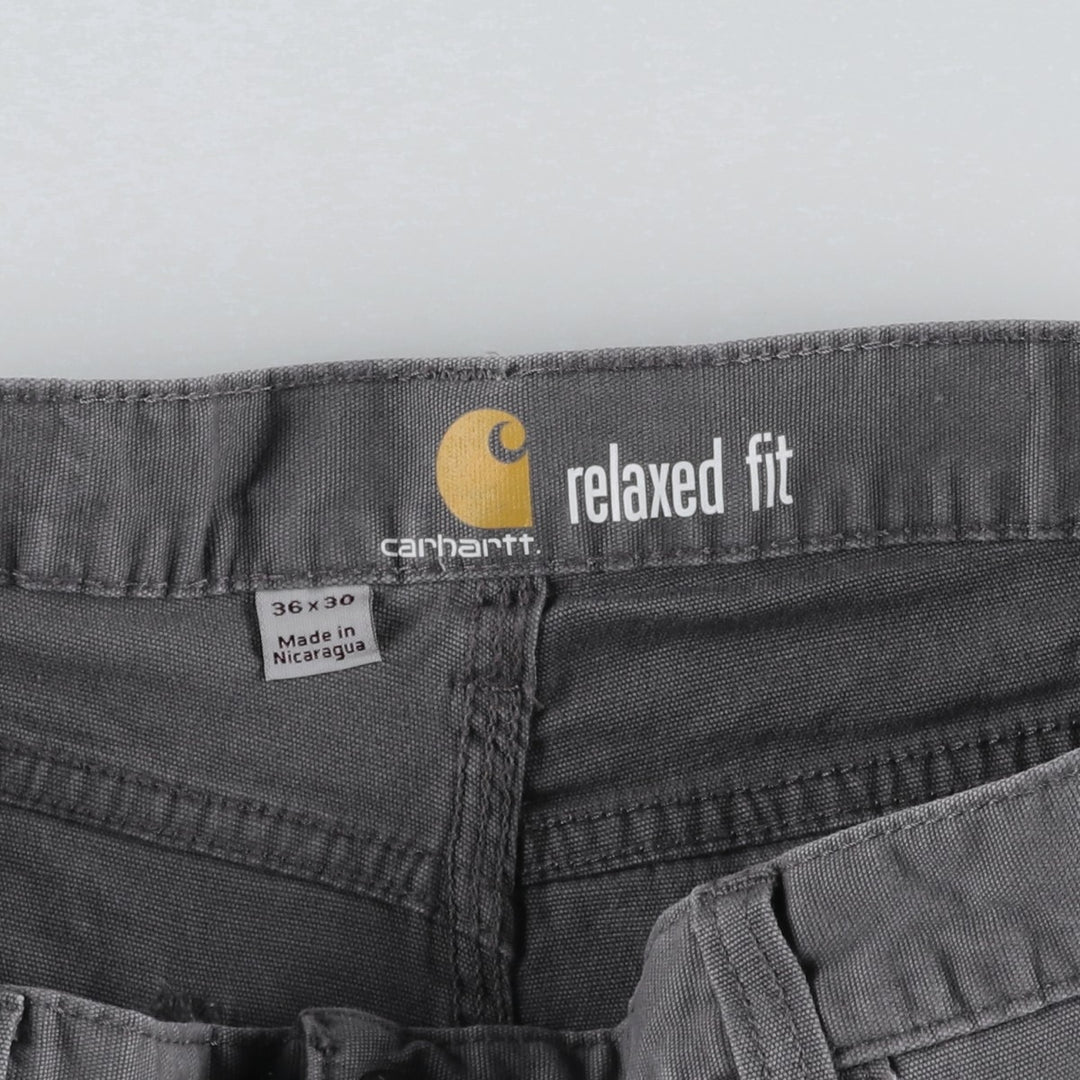 Carhartt Relaxed Fit Duck Work Pants, Men's, W36 equivalent cotton gray type Vintage Second Hand