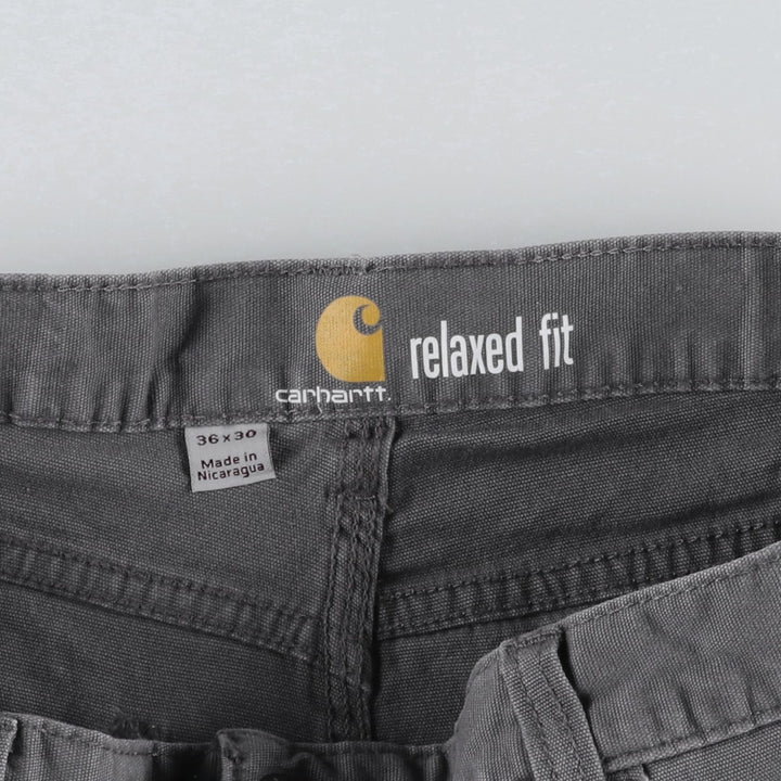 Carhartt Relaxed Fit Duck Work Pants, Men's, W36 equivalent cotton gray type Vintage Second Hand