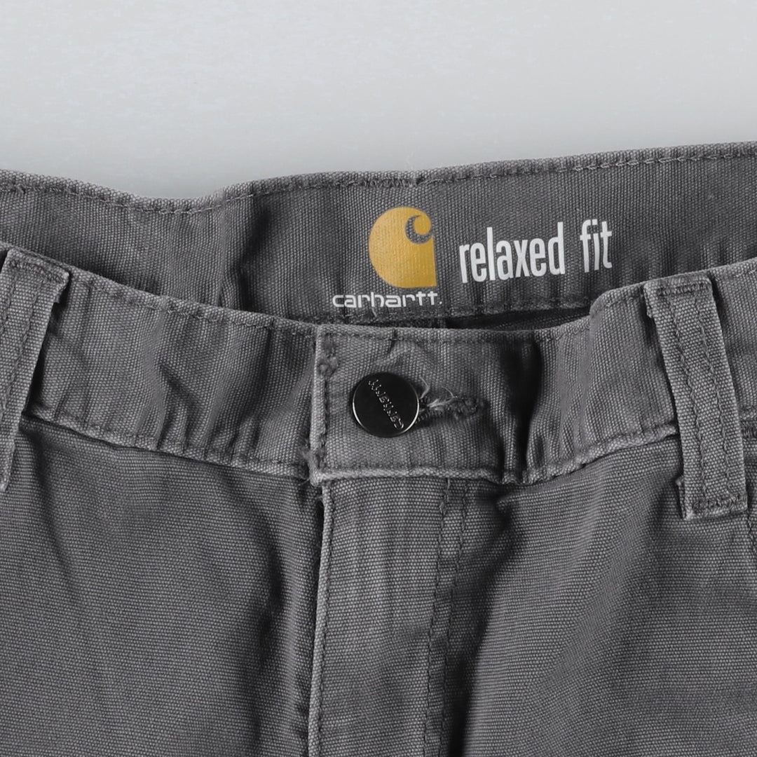 Carhartt Relaxed Fit Duck Work Pants, Men's, W36 equivalent cotton gray type Vintage Second Hand