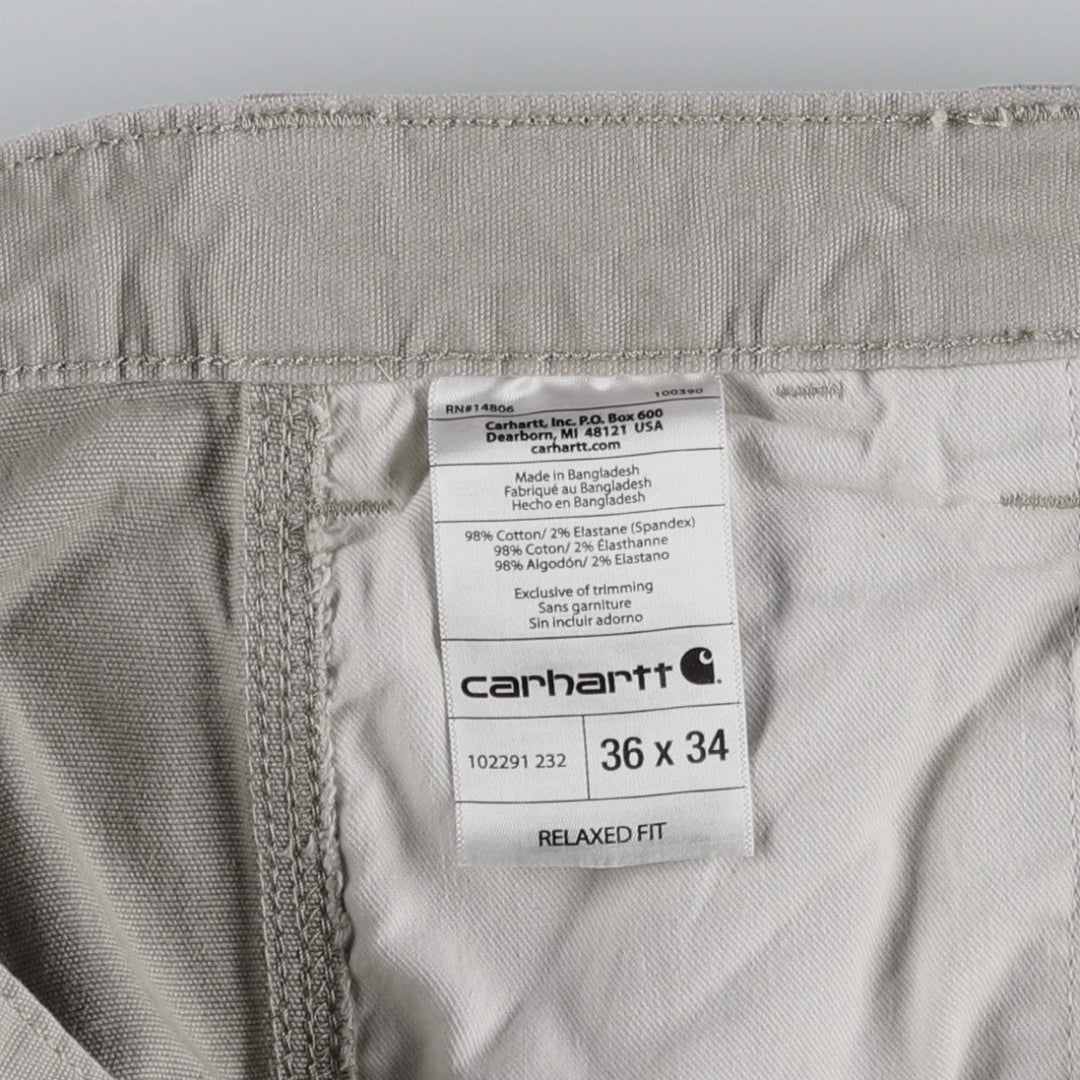 Carhartt Relaxed Fit Duck Painter Pants, Men's, W36 equivalent cotton gray type Vintage Second Hand