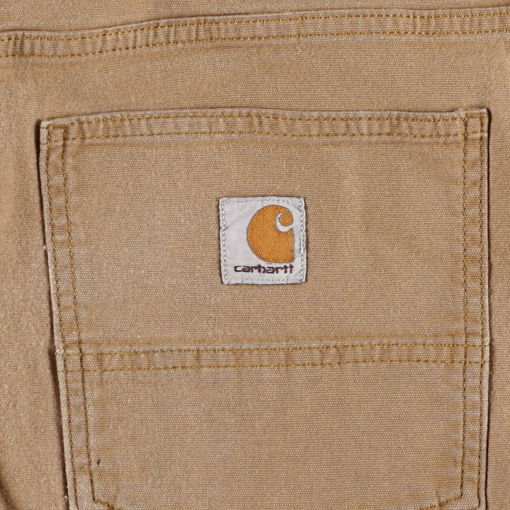 Carhartt Relaxed Fit Duck Work Pants, Men's, W34 equivalent cotton Camel type Vintage Second Hand