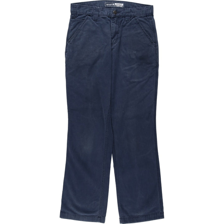 Carhartt Relaxed Fit Duck Work Pants, Men's W30 (approx.) cotton navy blue type Vintage Second Hand