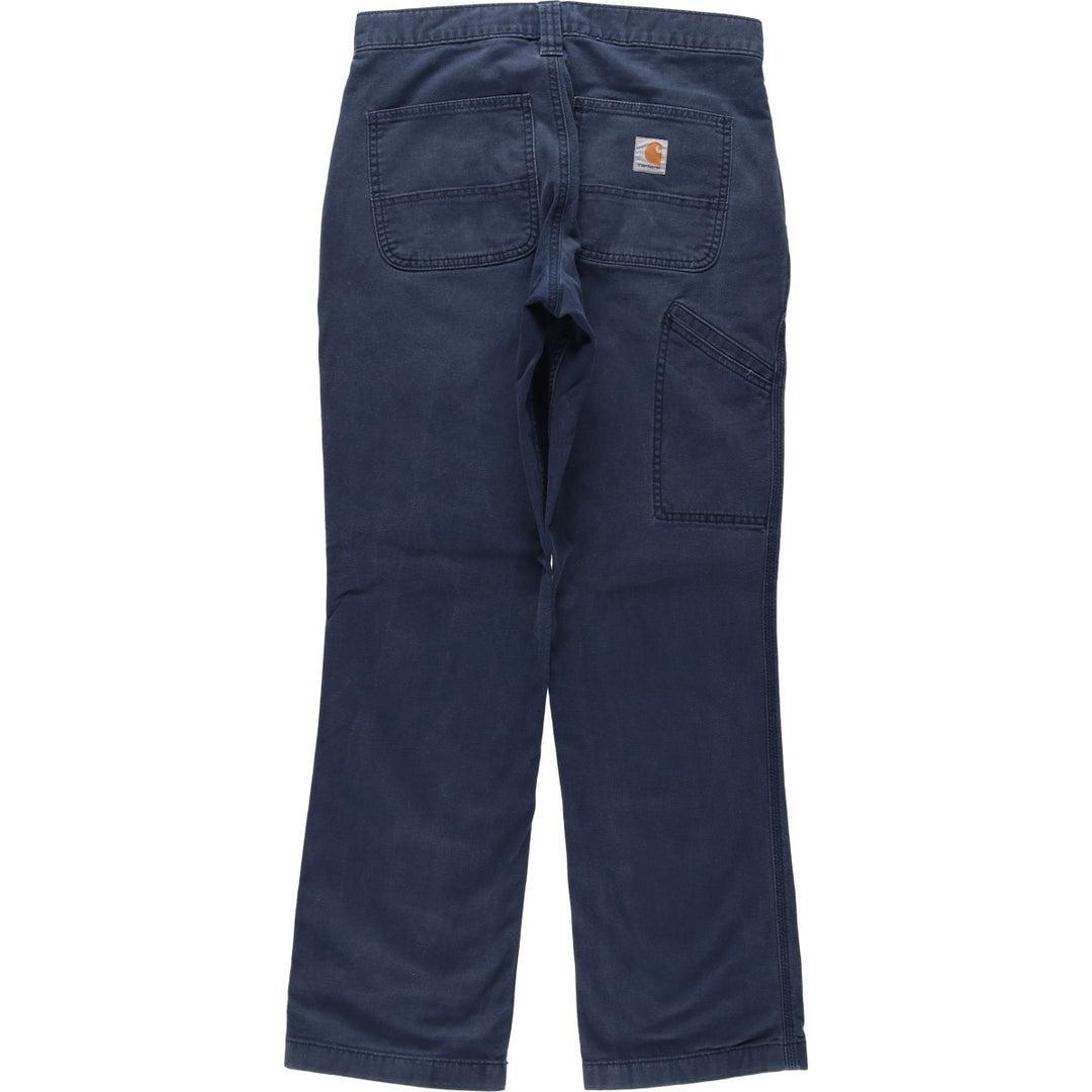 Carhartt Relaxed Fit Duck Work Pants, Men's W30 (approx.) cotton navy blue type Vintage Second Hand