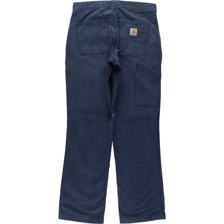Carhartt Relaxed Fit Duck Work Pants, Men's W30 (approx.) cotton navy blue type Vintage Second Hand